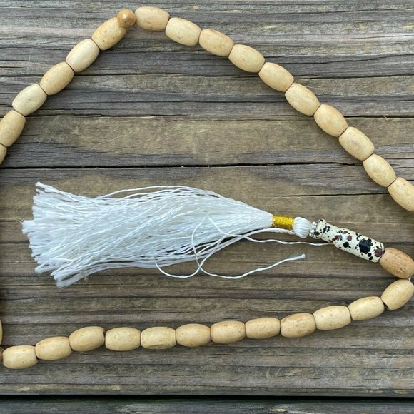 Handmade Tasbeeh Genuine Wood Beads Tan Prayer Beads Religious Islamic Beads New - Picture 2 of 7